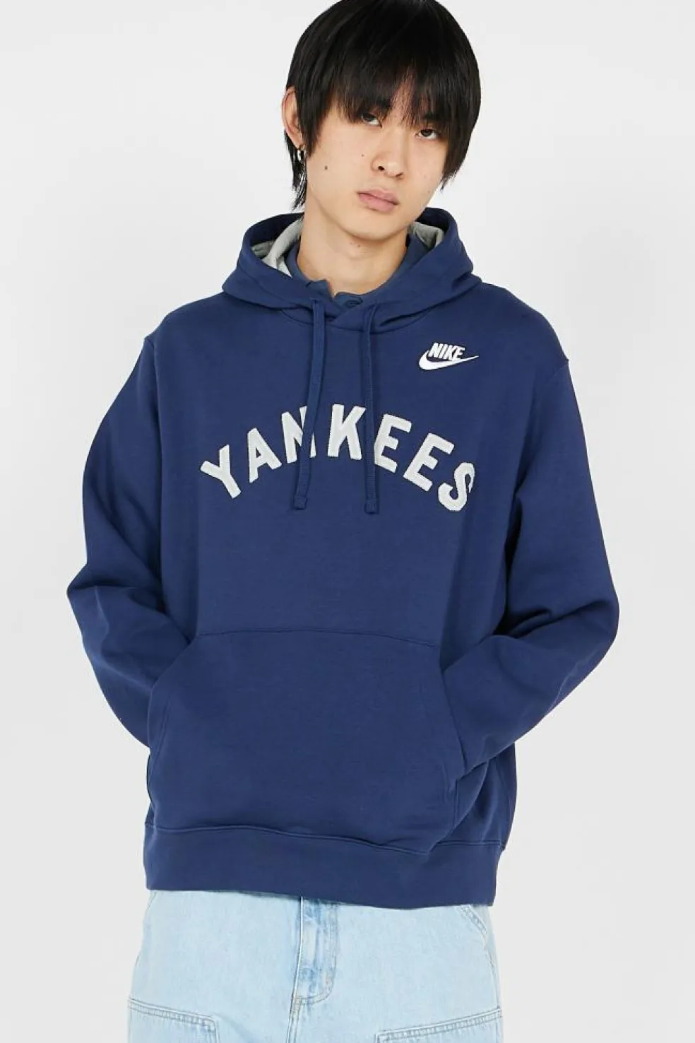 NIKE CLUB FLEECE NEW YORK YANKEE - Hoodie | Bleu