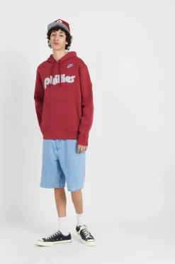 NIKE CLUB FLEECE PHILADELPHIA - Hoodie | Rouge