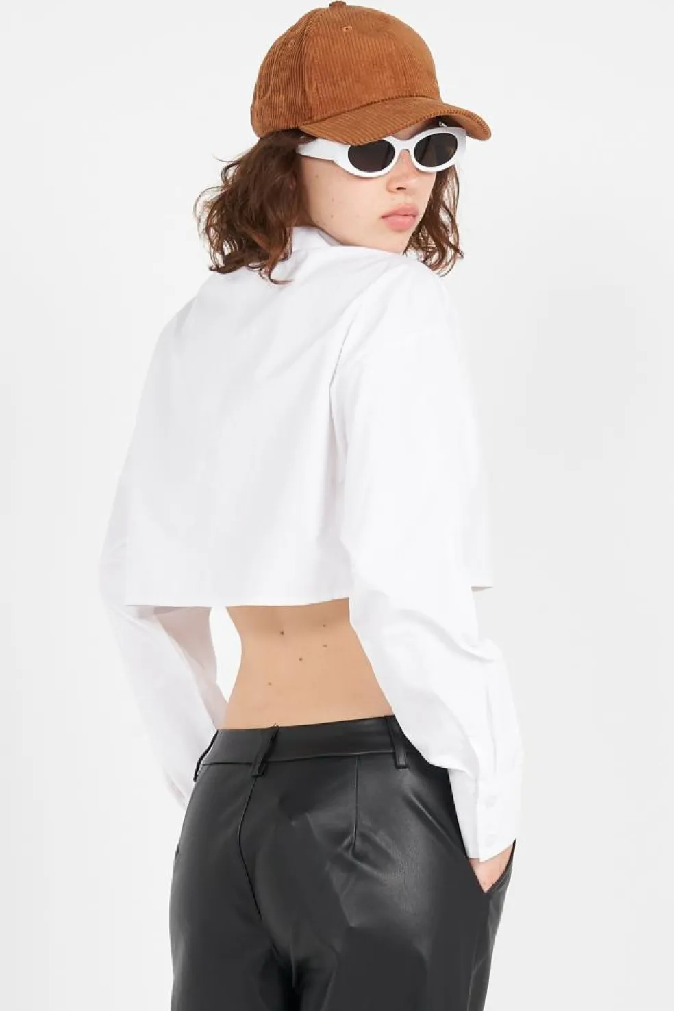 NMASTA L/S CROPPED SHIRT FWD - Chemise | Blanc