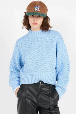 NMBILLY L/S O-NECK KNIT BLCK FRI FWD - Pull | Bleu