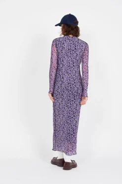 NMCARRIE L/S HIGH NECK ANKLE DRESS FWD - Robe | Violet