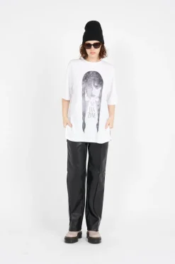 NMCURLY TSHIRT S/S LAB - T-shirt | Blanc