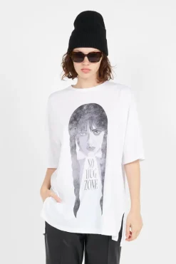 NMCURLY TSHIRT S/S LAB - T-shirt | Blanc