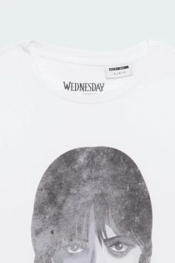 NMCURLY TSHIRT S/S LAB - T-shirt | Blanc