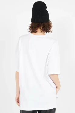 NMCURLY TSHIRT S/S LAB - T-shirt | Blanc