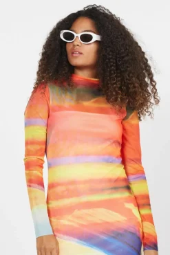 NMEMMY L/S ANKLE DRESS FWD - Robe | Rouge