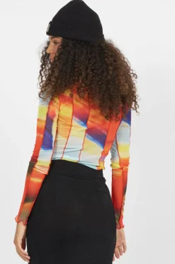 NMEMMY L/S STITCH DETAIL TOP FWD - Top | Rouge