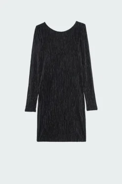 NMFRYD L/S BOAT NECK SHORT DRESS - robe | Noir