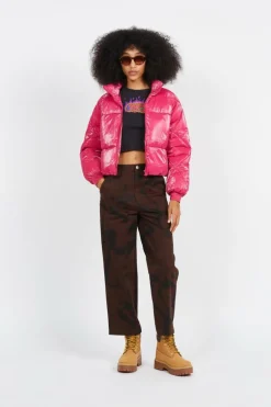 NMKIT L/S SHINY PUFFER - doudoune | Rose