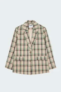 NMLAURA L/S OVERSIZE CHECK BLAZER - Veste | Beige