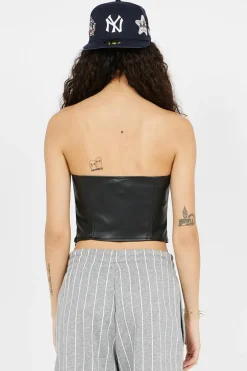 NMMARIN STRAPLESS V-DETAIL CORSET - Top | Noir