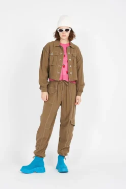 NMMILLE COLORED CARGO PANT LAB - Pantalon | Marron