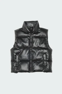 NMNANNA PU VEST - Doudoune | Noir