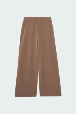NMROY HW WIDE LEG PANTS WVN LAB - Pantalon | Marron