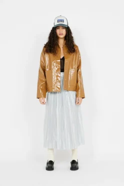 NMSKY L/S SHORT VINYL COAT NOOS - Veste | Marron