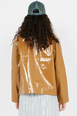 NMSKY L/S SHORT VINYL COAT NOOS - Veste | Marron