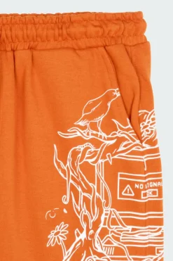 NO SIGNAL FLEECE - Short | Marron