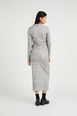 NOISE MIDI SKIRT - Jupe | Blanc