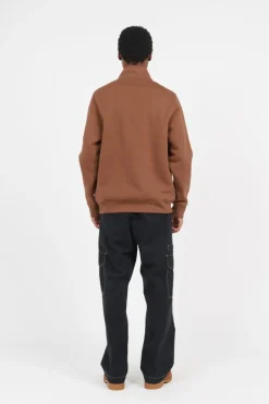OAKPORT QUARTER ZIP - Sweatshirt | Marron