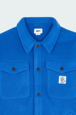 OBEY BROOKLYN SHIRT JACKET - Veste | Bleu