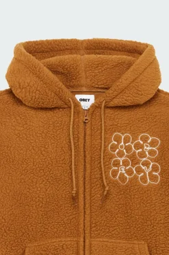 OBEY CHANCE - Hoodie | Marron