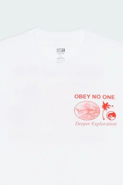 OBEY DEEPER EXPLORATION - T-shirt | Blanc