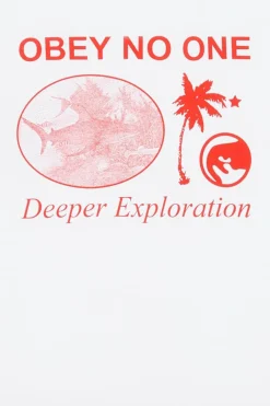 OBEY DEEPER EXPLORATION - T-shirt | Blanc