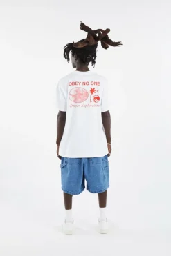 OBEY DEEPER EXPLORATION - T-shirt | Blanc