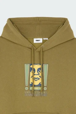 OBEY DOUBLE EXCLAMATION - Hoodie | Vert