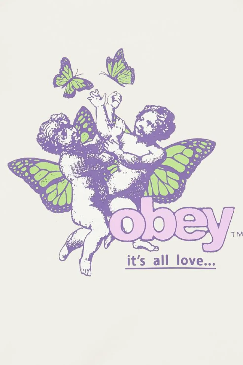 OBEY ITS ALL LOVE - Hoodie | Beige