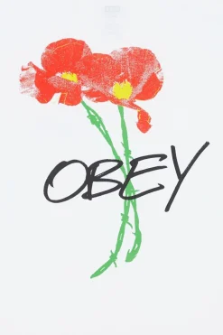 OBEY POPPIES - T-shirt | Blanc