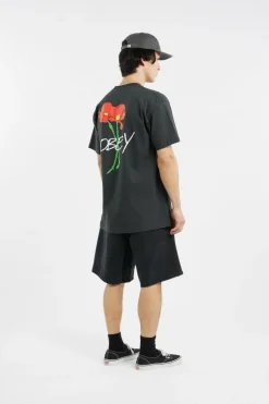 OBEY POPPIES - T-shirt | Noir
