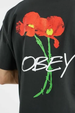 OBEY POPPIES - T-shirt | Noir