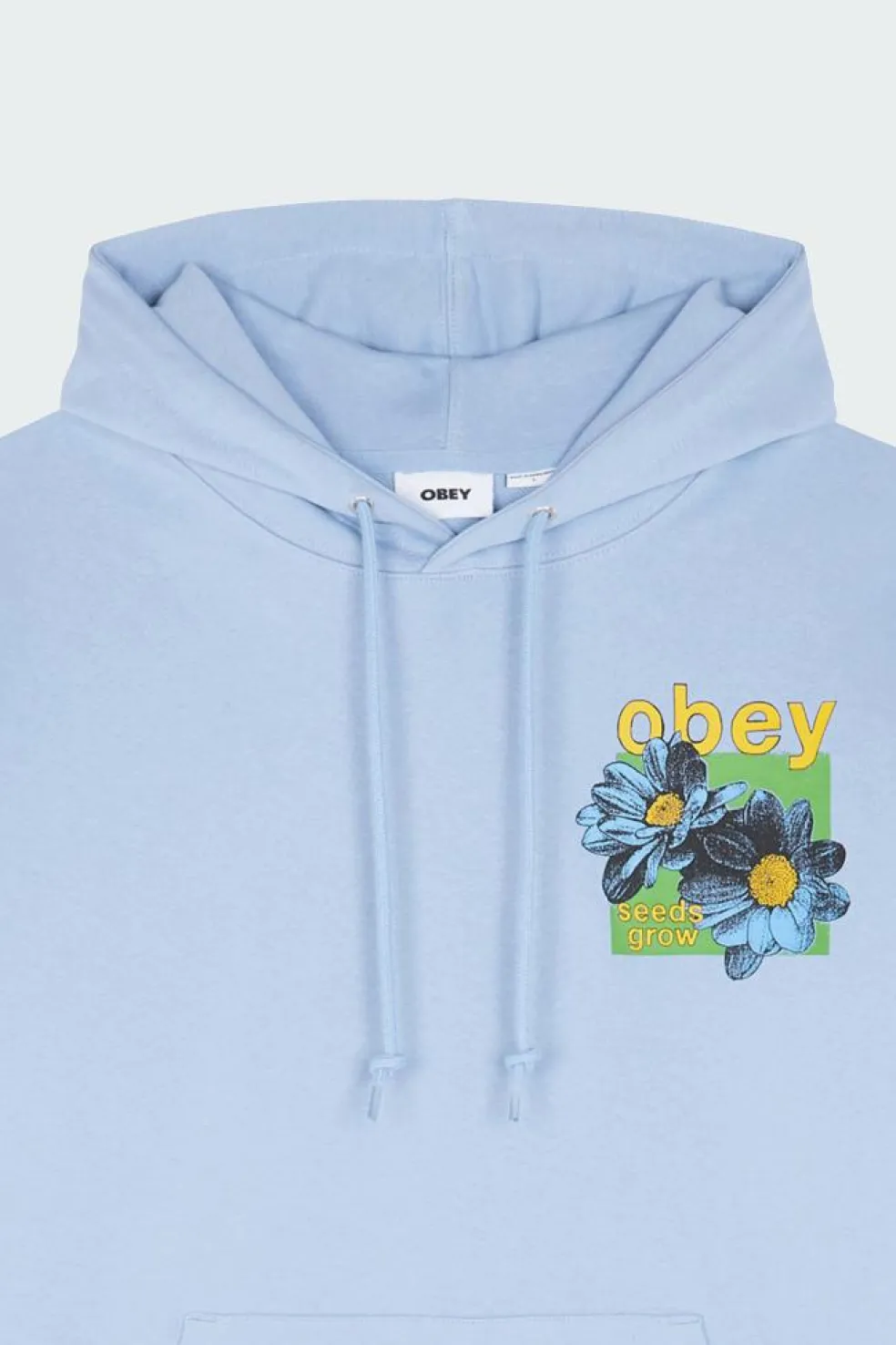 OBEY SEEDS GROW - Hoodie | Bleu