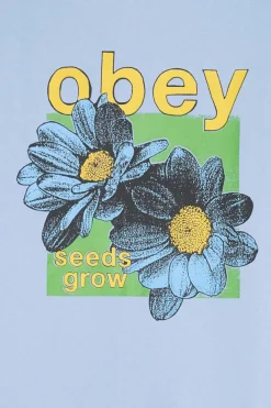 OBEY SEEDS GROW - Hoodie | Bleu