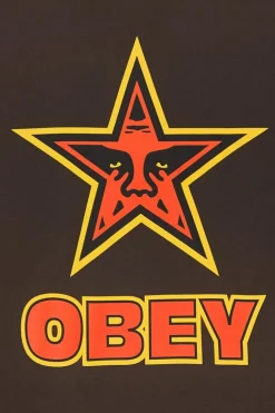 OBEY STAR - T-shirt | Marron