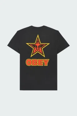 OBEY STAR - T-shirt | Noir