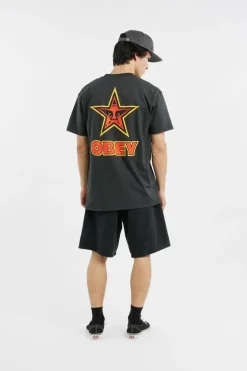 OBEY STAR - T-shirt | Noir