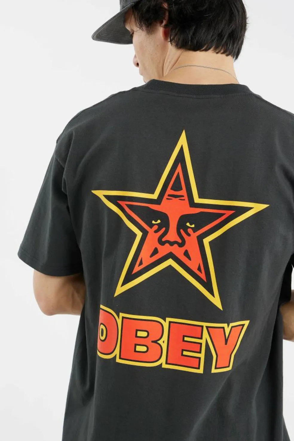 OBEY STAR - T-shirt | Noir
