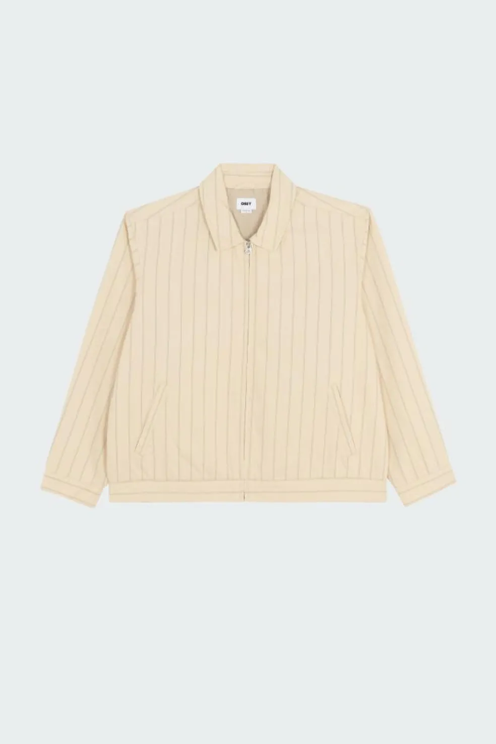 OBEY STRIPE ZIP - Veste | Beige