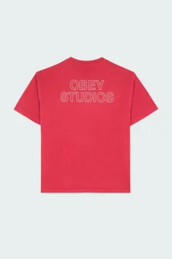 OBEY STUDIOS OUT - T-shirt | Rose