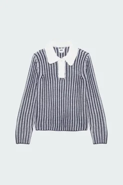 OBEY SYLVIE POLO SWEATER - Pull | Bleu