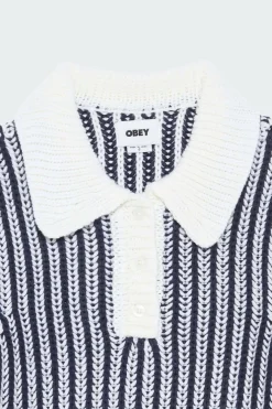 OBEY SYLVIE POLO SWEATER - Pull | Bleu