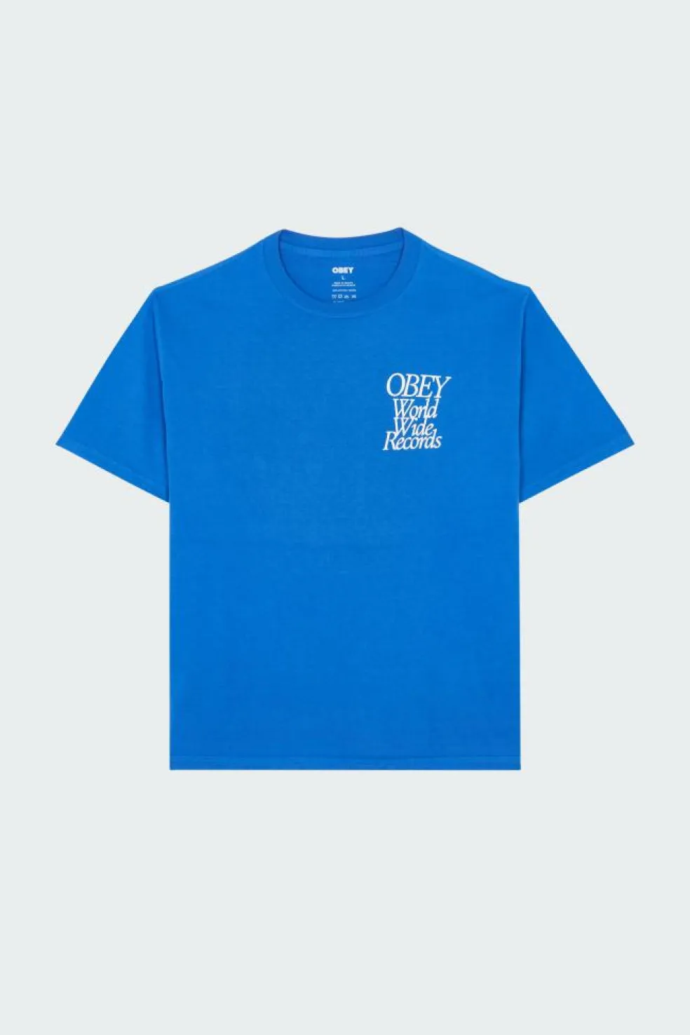 OBEY WORLDWIDE RECORDS - T-shirt | Bleu