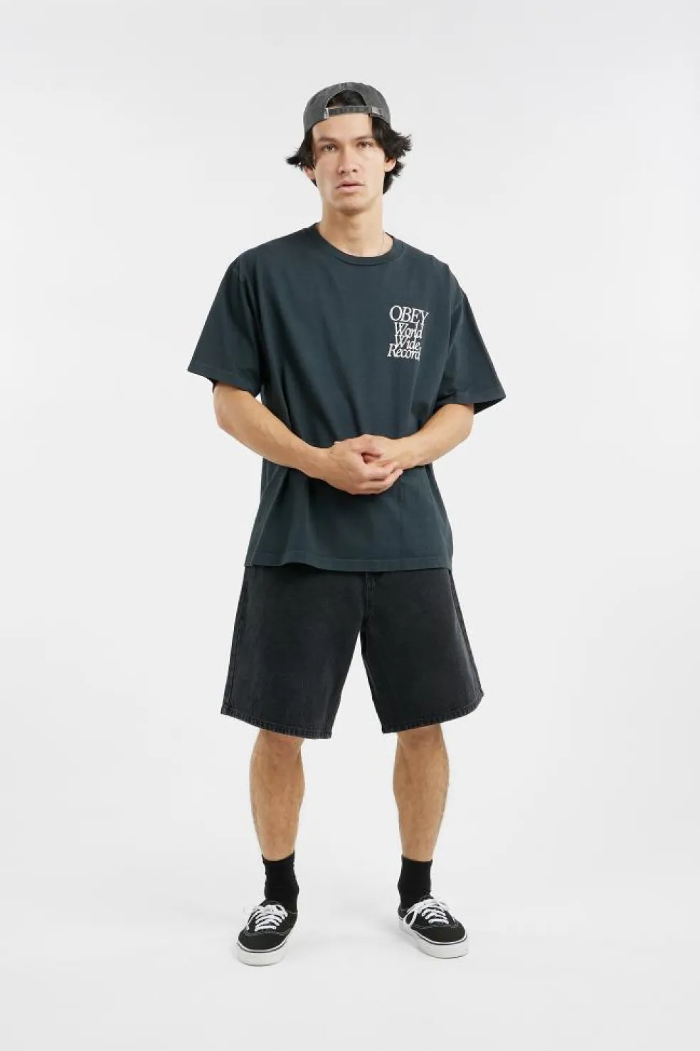 OBEY WORLDWIDE RECORDS - T-shirt | Noir