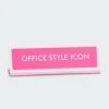 Office Style Icon Deskplate Sign - Plaque de bureau | Multicolore