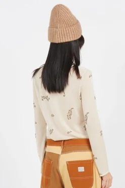 OLAF WMN AOP SHEER SHIRT - Chemise | Beige