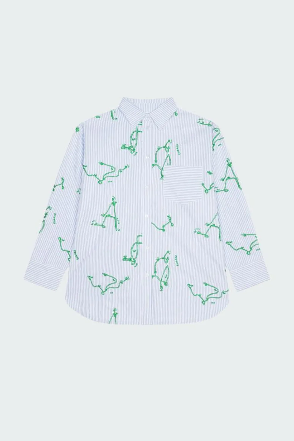 OLAF WMN KNOT OVERSIZED SHIRT - Chemise | Bleu