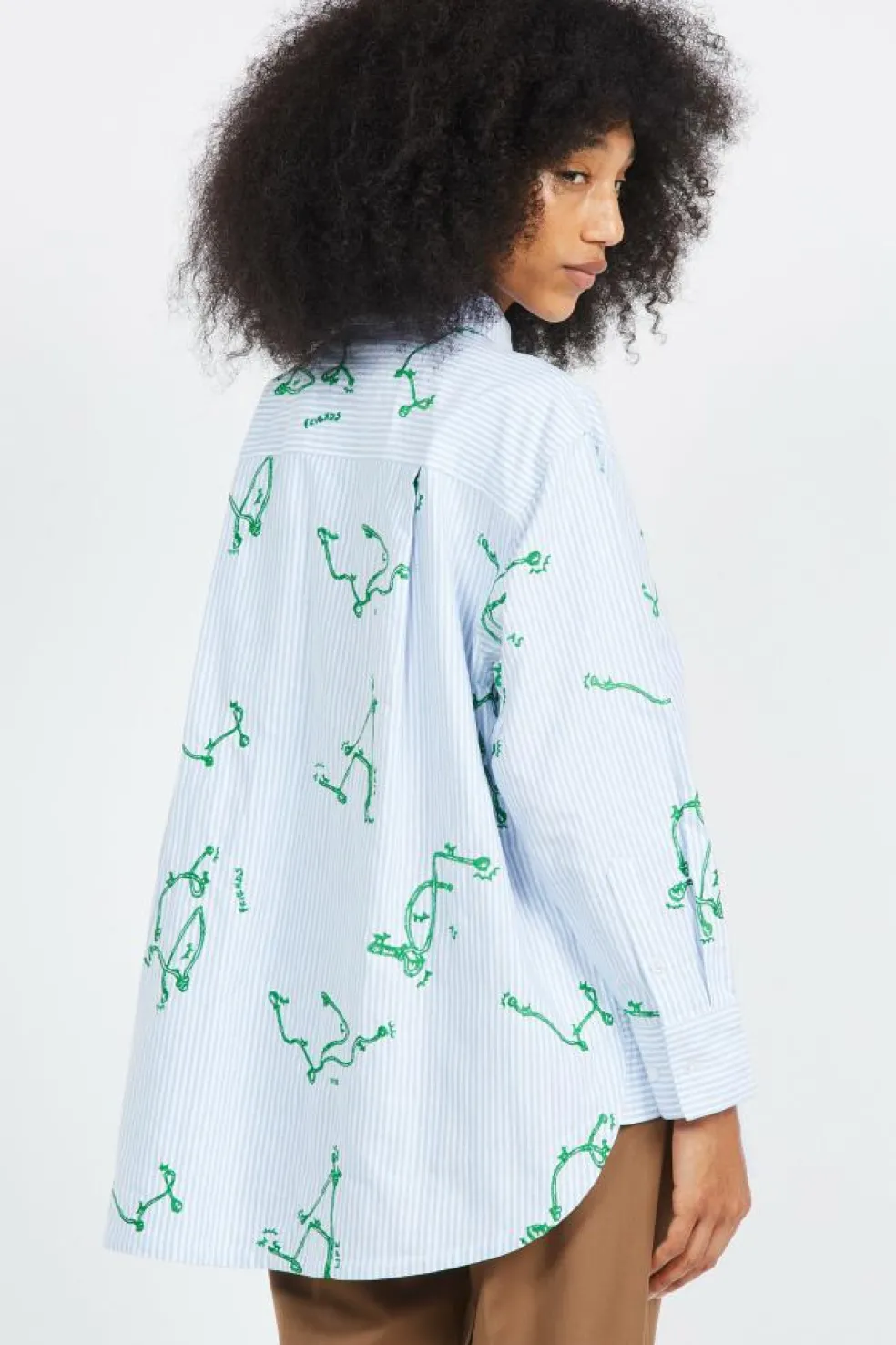 OLAF WMN KNOT OVERSIZED SHIRT - Chemise | Bleu