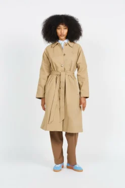 OLAF WMN TRENCH COAT - trench | Kaki